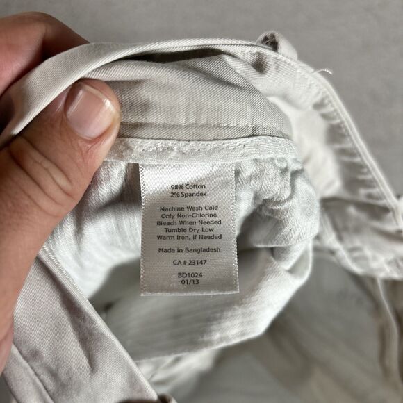 Talbots Signature Pants Women’s Size 4 Stone Flap Pockets Khaki Dress Pants - Picture 10 of 12